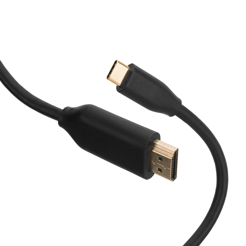 Factory Price Gold-Plated Connector Aluminium Alloy Shell USB Type C To 4K HDMI Cable 2.0