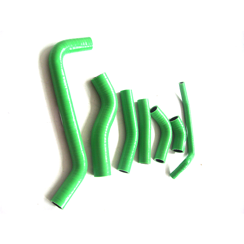 High Temperture Flexible Silicone Radiator Hose Manufacturer, 3.5mm 5mm Green Radiator Hose Kit For KAWASAKI KXF250 2007 2008