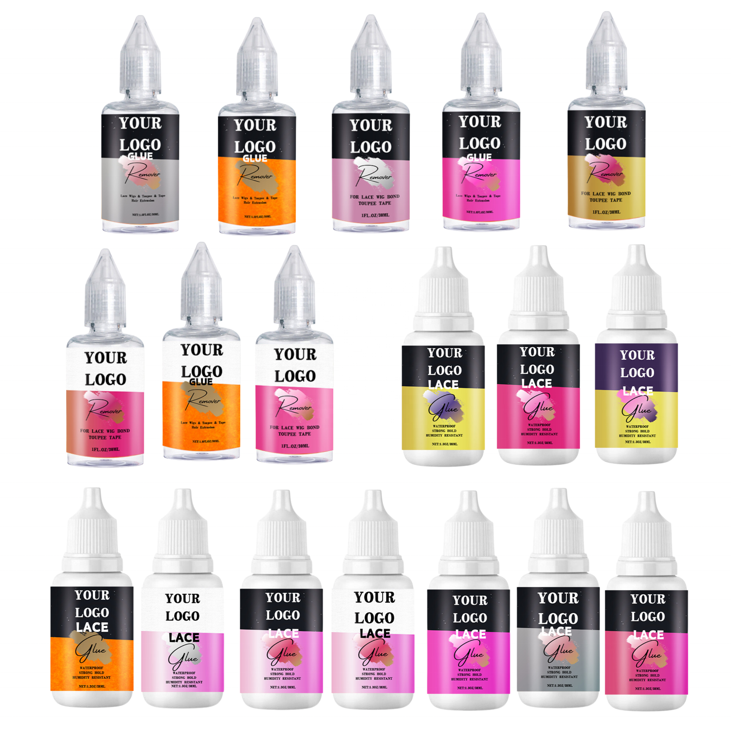 Portable Custom Wholesale Strong Hold Waterproof Private Label Wig Lace Eyelash Extension Glue