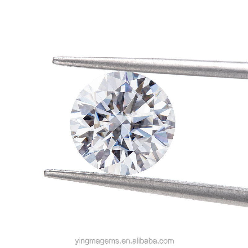 Оптовая продажа 0.1ct-1-2-3-4 карат моссанит камень DEFGHIJ Цвет Белый Круглый свободный алмаз moissanite