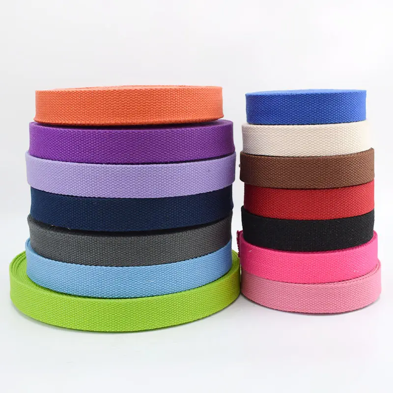 Deepeel KY443 2.5mm Polyester-cotton Webbings Canvas Bag Webbing Ribbon Backpack Belt Strapping Bias Binding Tape Sewing