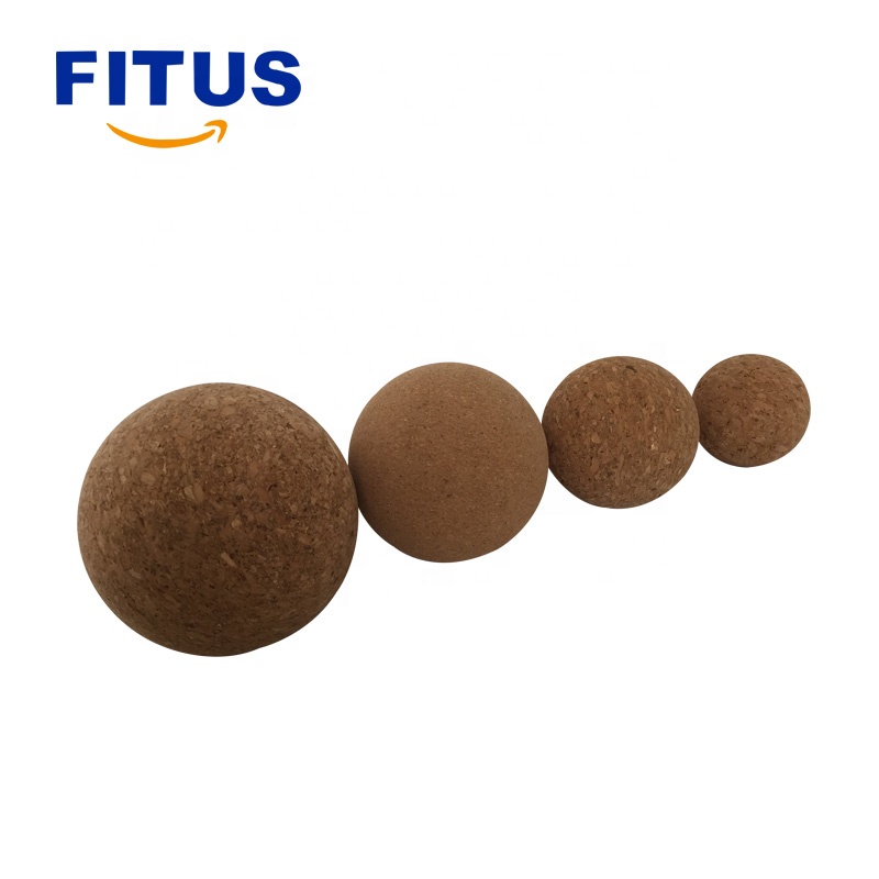 FITUS высококачественный Массажный мяч для тела, пользовательский роликовый массажер из пробки, съемный мяч, пробковый мяч