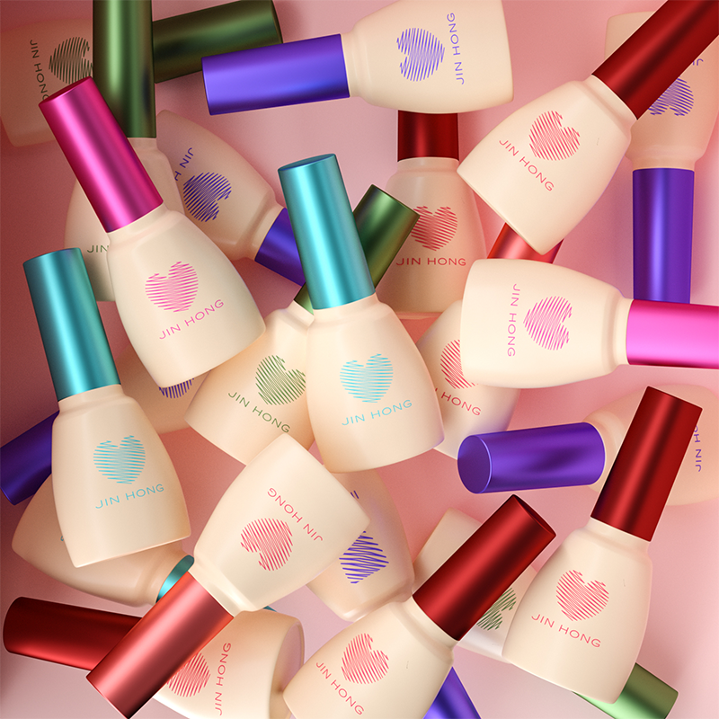7ml custom design unique uv gel art cuticle oils empty glass nail polish bottles