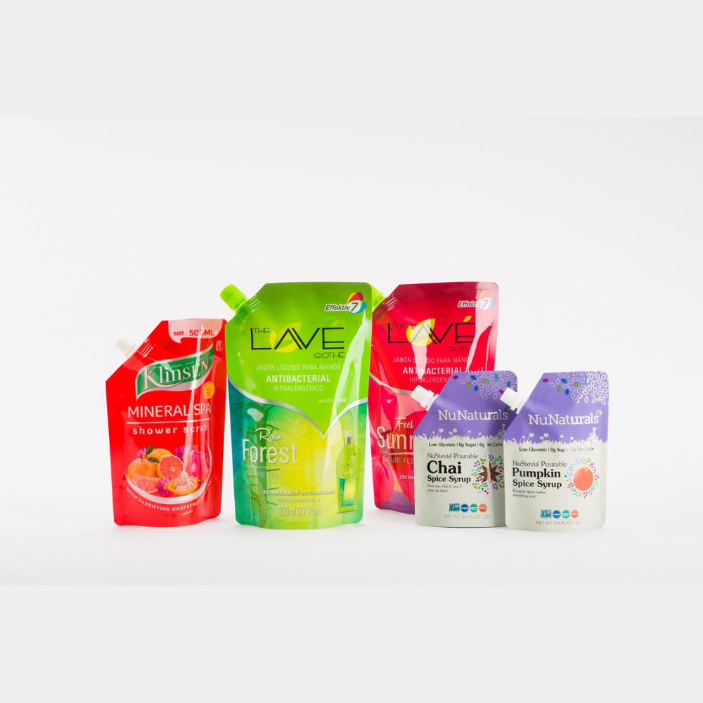 Daily-Chemical Packaging- Body Wash Shampoo Liquid Soap Supplementary Packaging Stand Up Spout Pouch