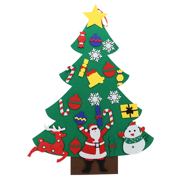 Fabric felt DIY Christmas tree home holiday 3D decoration