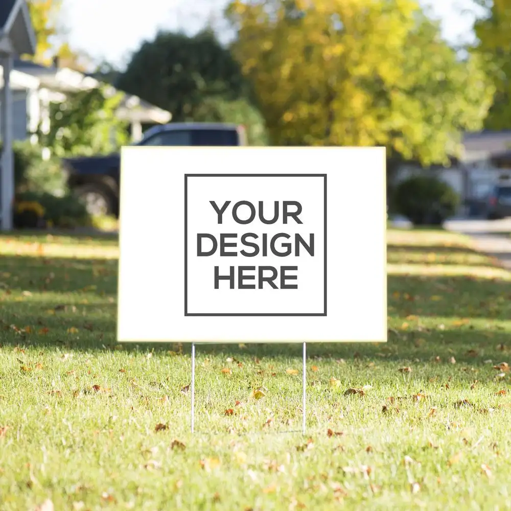 Custom plastic business yard sign/custom coroplast yard sign/good quality lawn signs