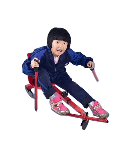 Snow skibob ice ice skate blade plough Riding adult snowboard playground children's snowmobile skater