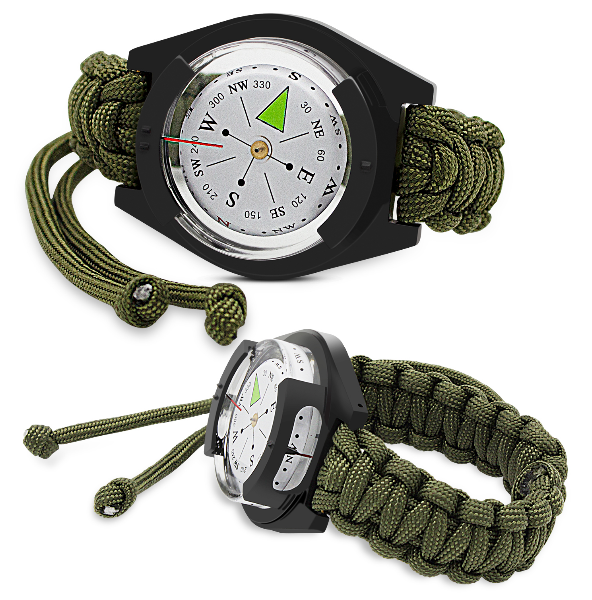 2021 new fashion watch style wrist strap drawstring compass Compass bracelet gift customization sundial compass