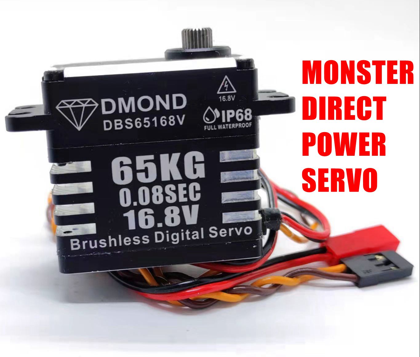 Dmond DBS65168V 16,8 V/4S 65 кг бесщеточный двойного провода IP68 полный водонепроницаемый Монстр убийца SERVO A86BHMW A86BUMW A75BUMW A700