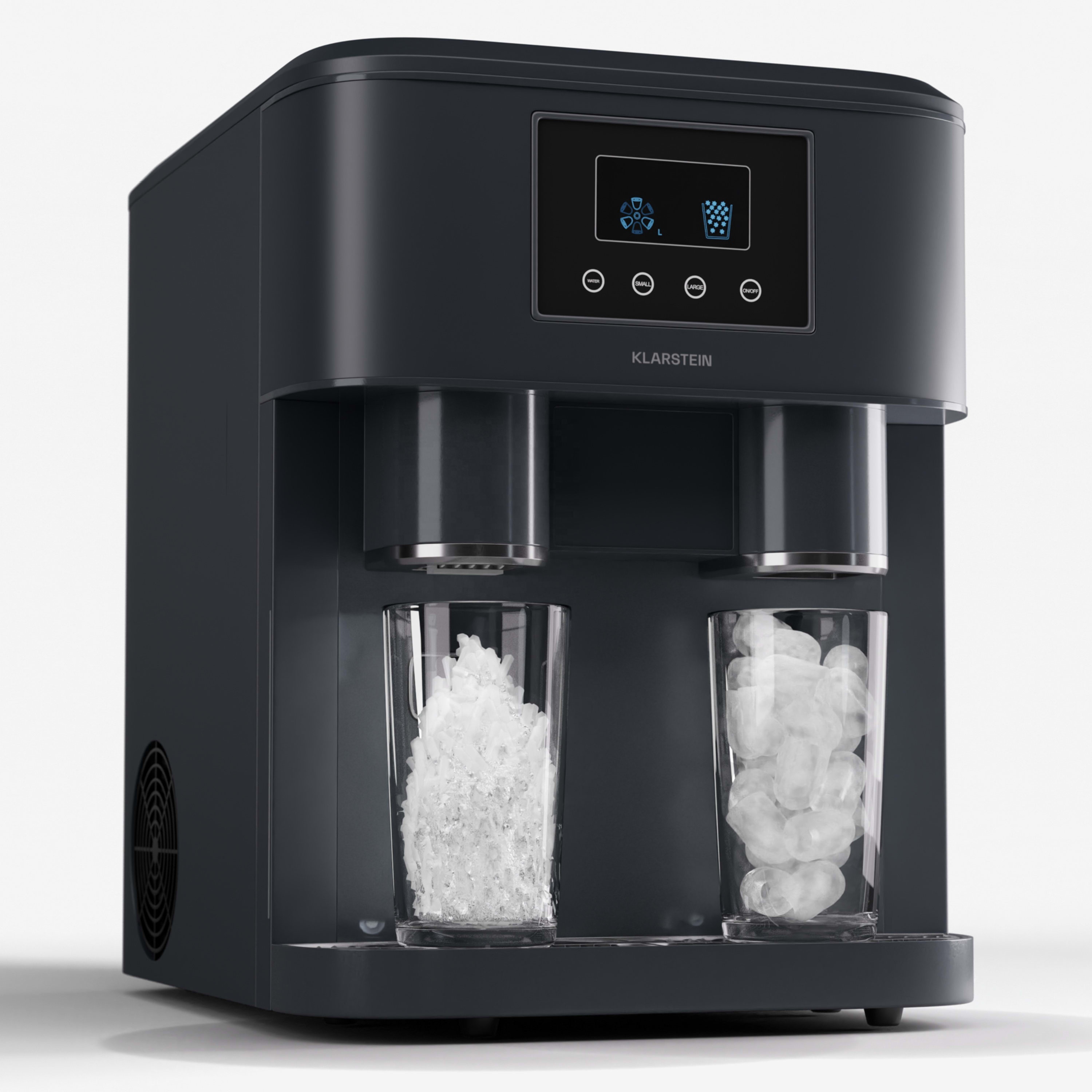 Commercial Ice Machine Counter Top Ice Maker Steel Ice Cube Maker with Cool Water Dispenser for Office Automatic Water Dispenser