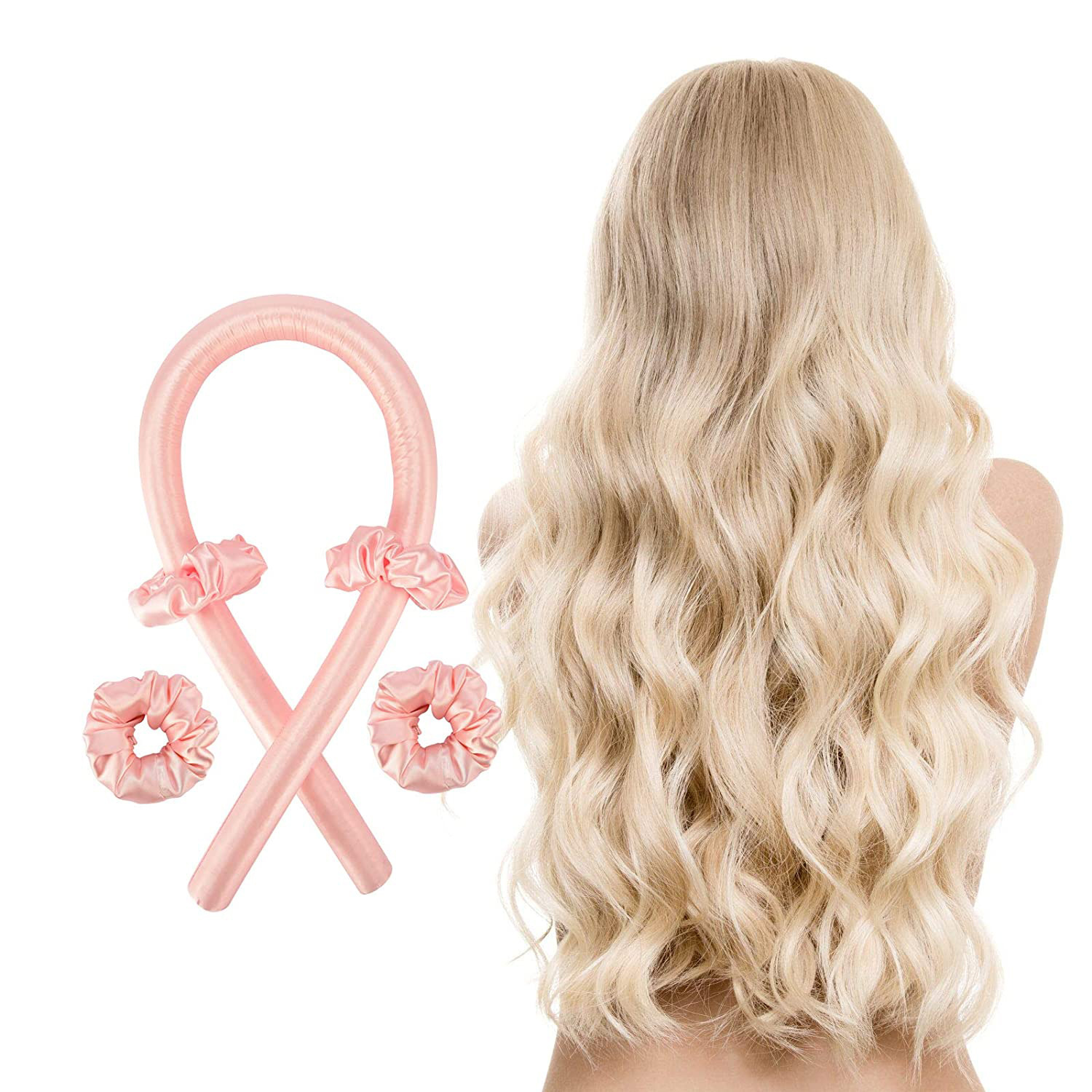 Women heatless long hair roller stick beautiful Hair Accessories girls three-piece set of pearl curly hair artifact