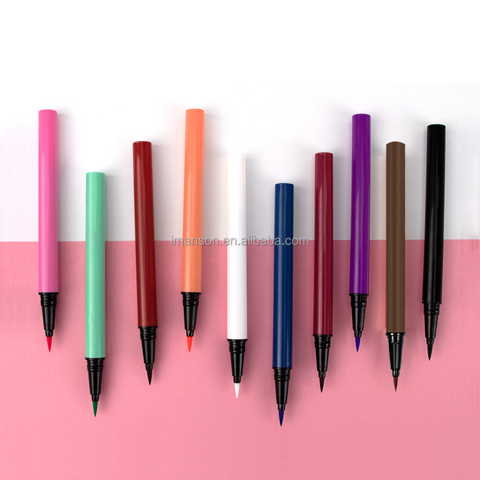 Wholesale Waterproof Lash Glue Vegan Colored Private Label Magic 9 Colors Adhesive Eyeliner Glue Pen