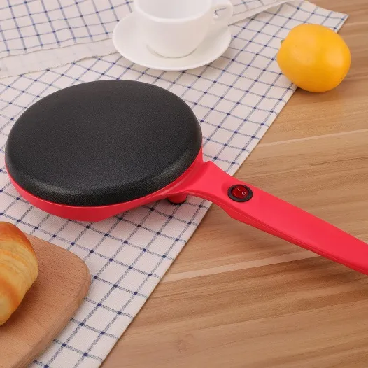 Electric Mini Handheld Crepe Maker with Non-stick Coated Surface for Easy Cleaning
