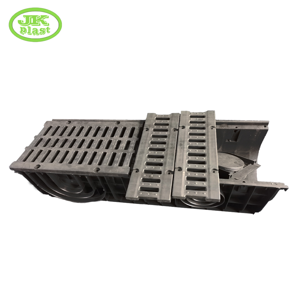 Factory direct sale plastic mould for concrete drain cover main linear leaf channel ditch gutter