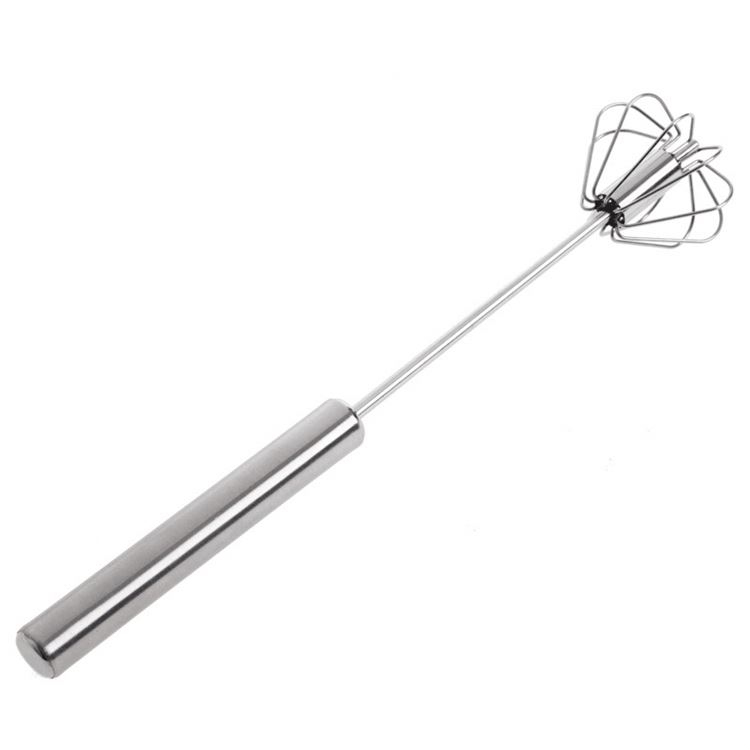 Factory Wholesale Household Kitchen Tools 304 stainless Steel Dough Whisk Egg Beater Baking Egg Beater