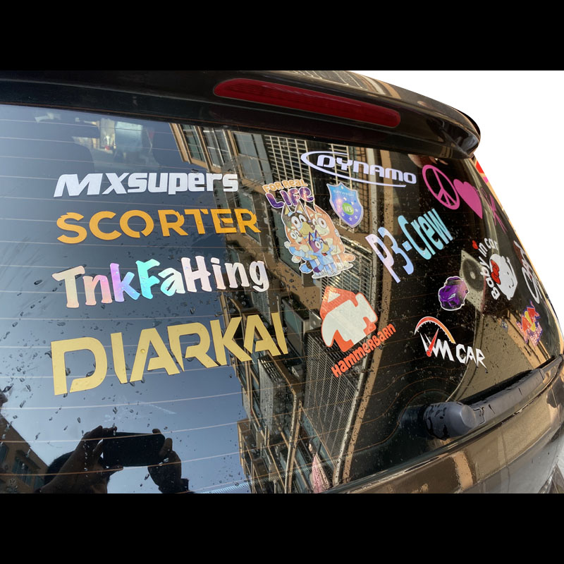 UV-Proof наружная прочная переносная виниловая Автомобильная наклейка на лобовое стекло