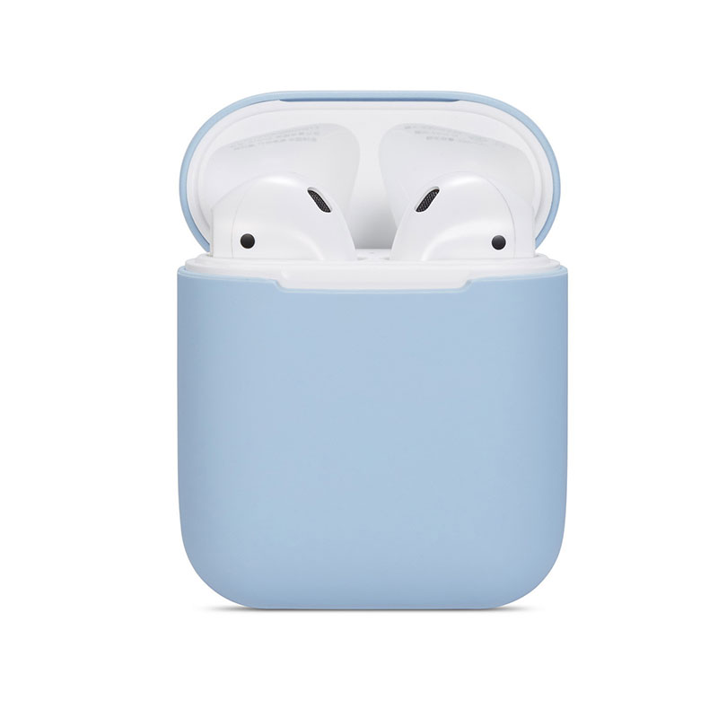 Ультратонкий силиконовый защитный раздельный цветной чехол для Airpod
