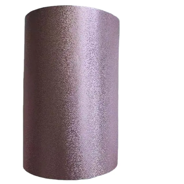 Светло-розовая цветная тисненая рулонная алюминиевая фольга для волос для подсветки парикмахерской Фольга для волос