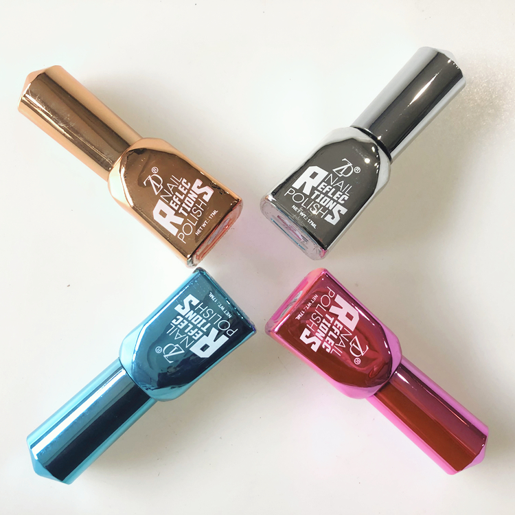 Popular long lasting private label ODM OEM mirror nail polish as gel