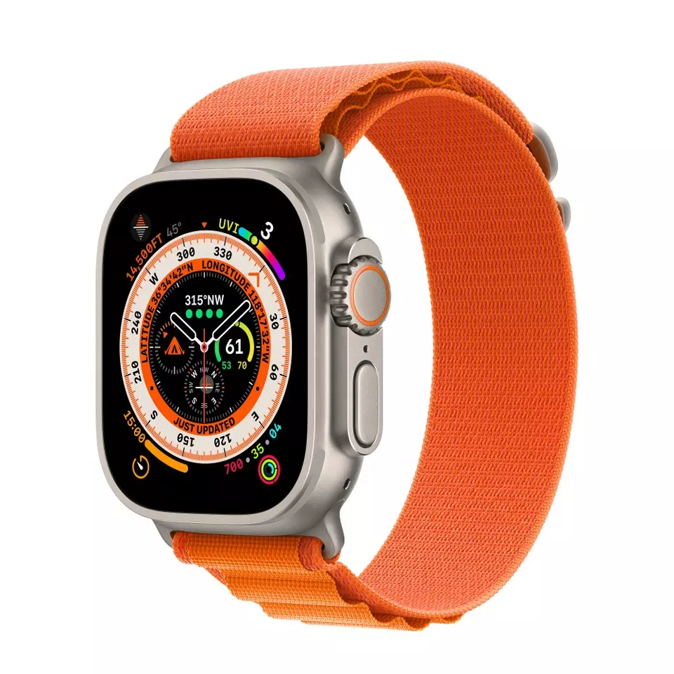 Ремешок для часов Apple series 3 4 5 6 7 8, нейлоновый браслет для Apple watch 8 Ultre 49 мм 40 мм 45 мм