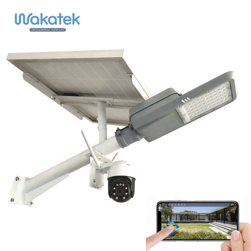 Система домашней камеры WAKATEK, солнечные лампы, солнечные лампы с камерой 200 Вт, солнечный уличный фонарь