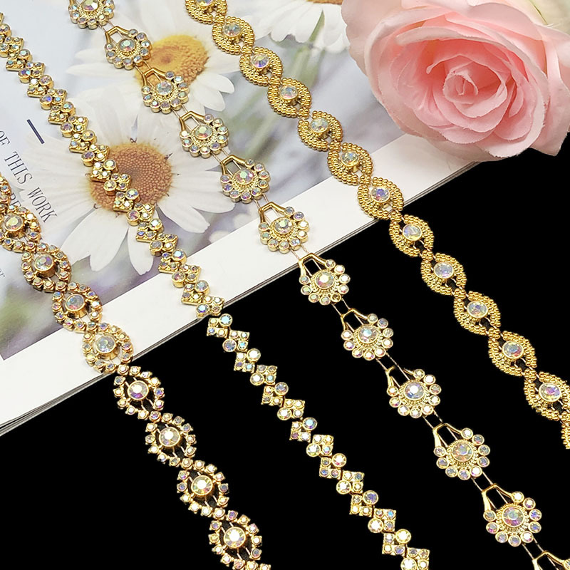 Clear AB Acrylic Rhinestones Plastic Stud Trim Decorative Banding Cheap Tear Drop Shoes Bags Garments Home Textiles Accessories