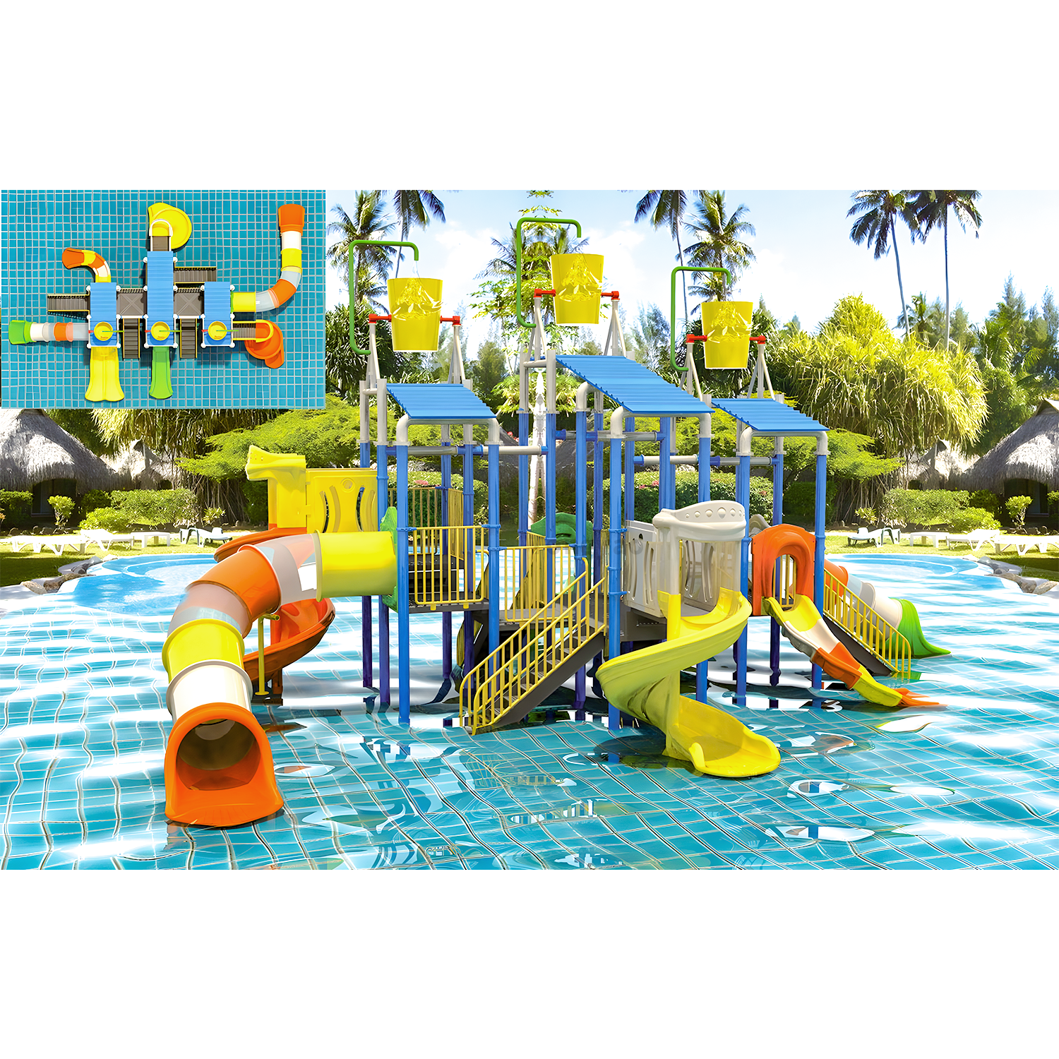 Water Playground Equipment for Outdoor Fun and Water Games