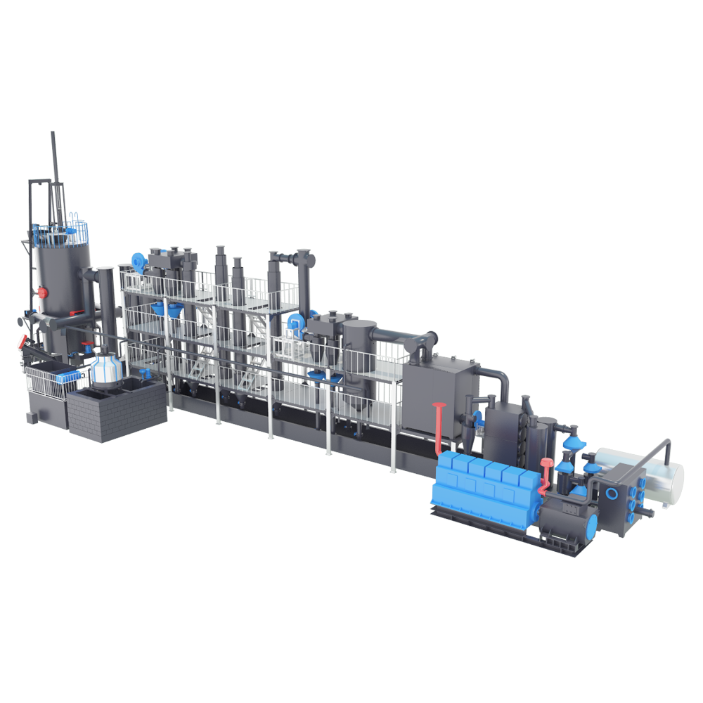 Biomass Gasification System Connects with Internal Combustion Engine to Generate Electricity
