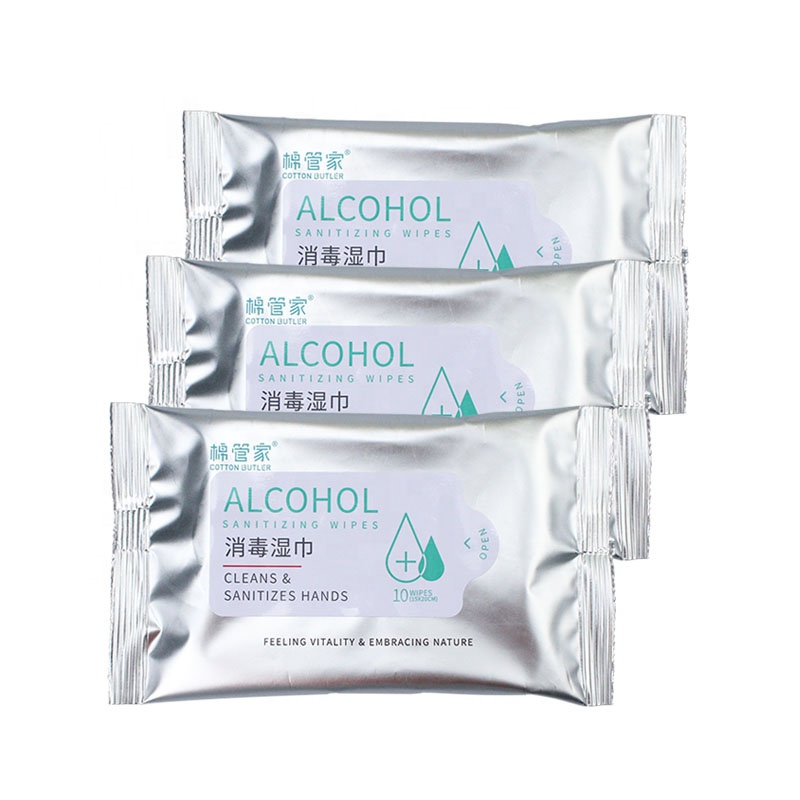 High-quality spunlace non-woven fabric portable customized trademark personal care cleaning wipe