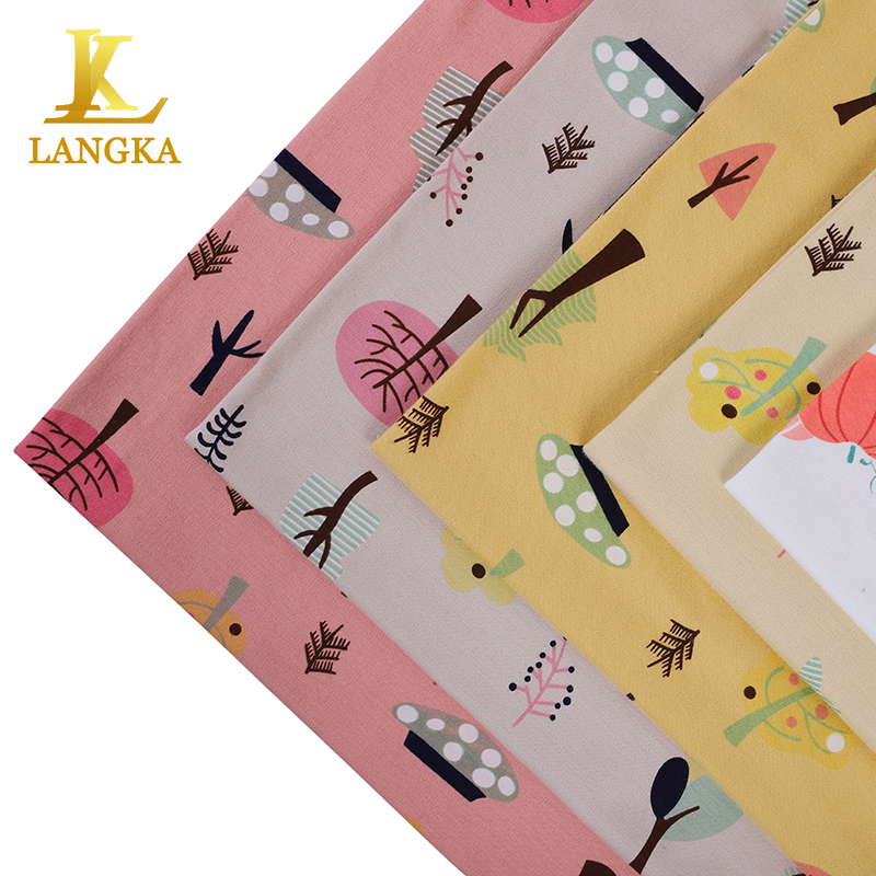 Langka, Новое поступление, 100% хлопок, 40S, экологически чистая мягкая ткань с блокировкой, детское одеяло, ткань для одежды