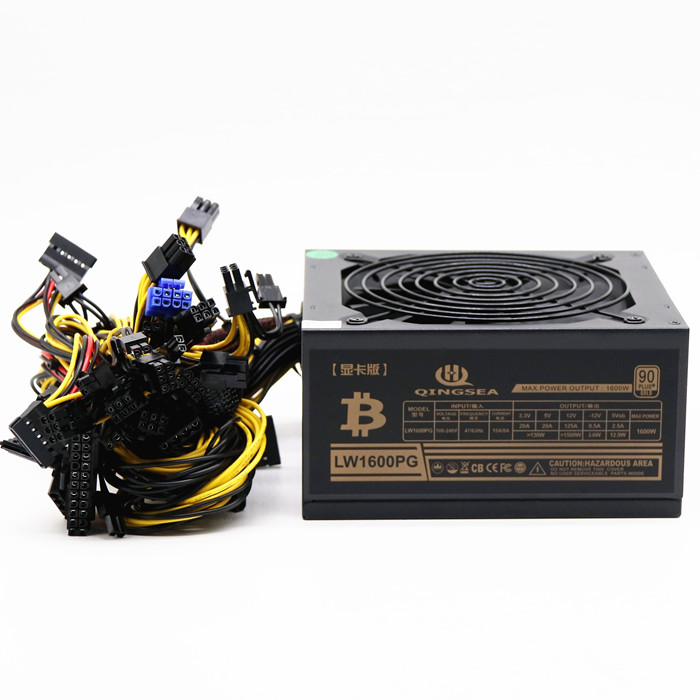 Antminer добыча БП 110v питания 1600 Вт для 6 GPU