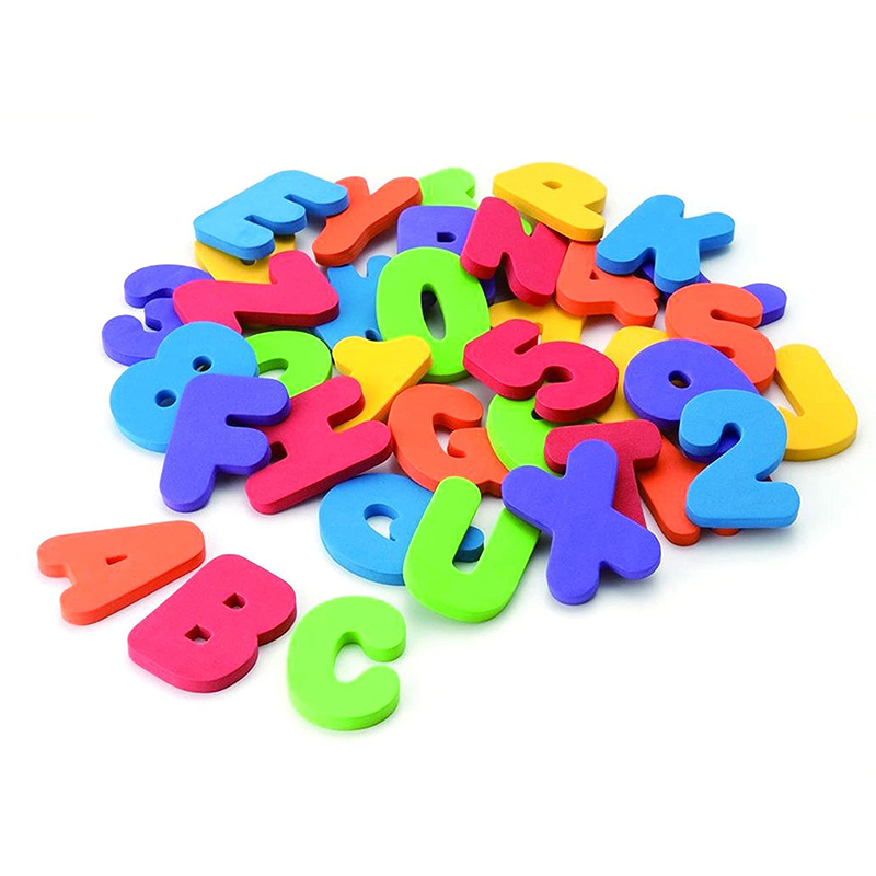 Wholesale Summer Small Soft Bath Toys EVA Foam Boy Tub Learning Water Game For Kids