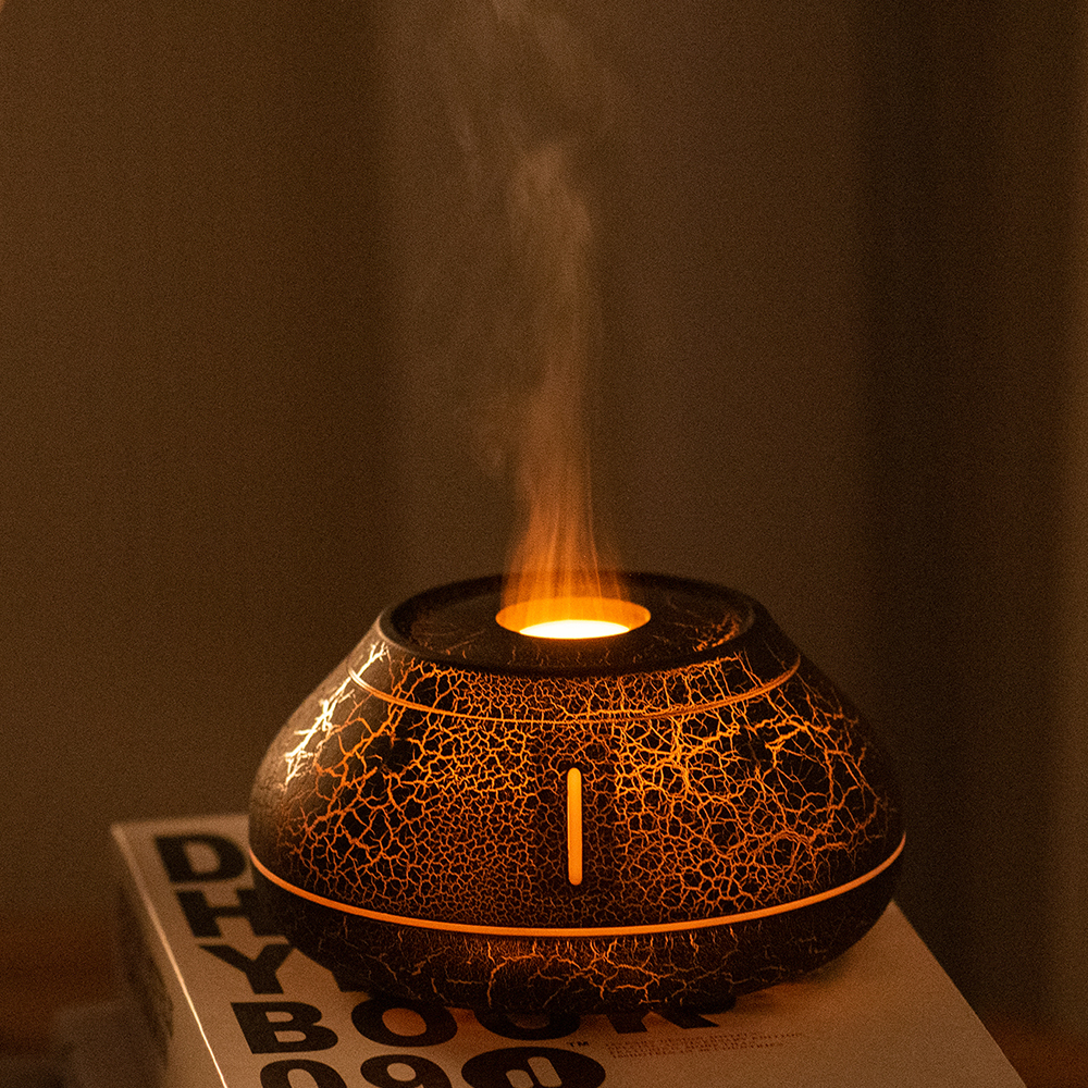 Colorful Simulation Flame Diffuser Desktop Air Humidifier Home Diffuser Fragrance Aroma Diffuser