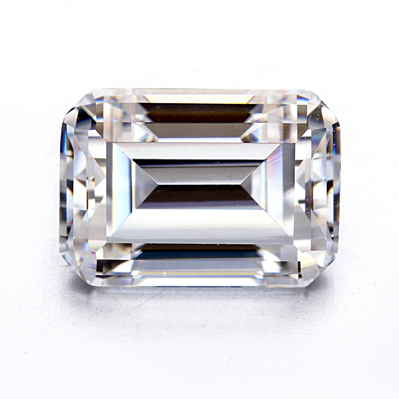starsgem step cut moissanite D VVS 8*10mm emerald cut loose moissanite gemstone