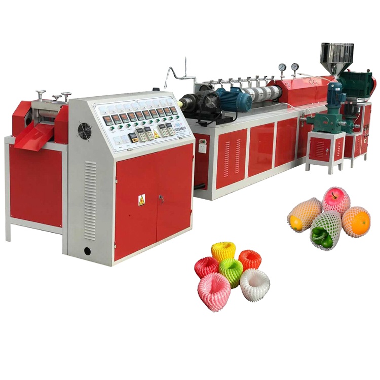 Shrink Pe foam net machine EPE foam fruit net making machine for apple