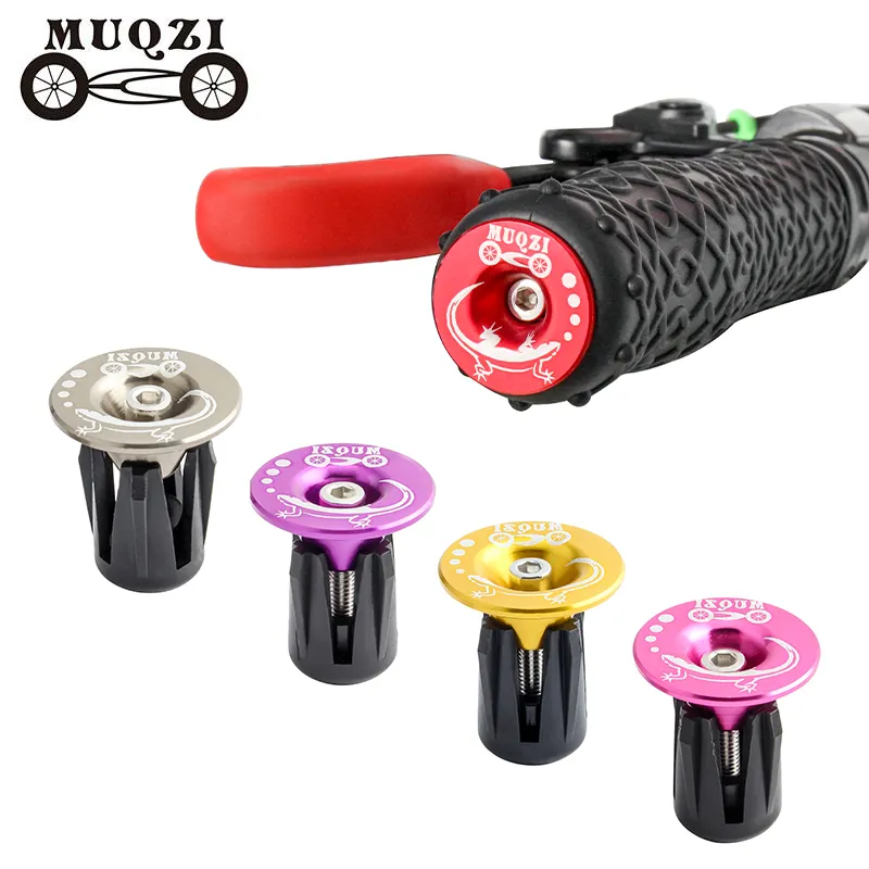 MUQZI 1 Pairs Bike Handlebar End Plugs Aluminum Handlebar Grips Handlebar End Plug Expander