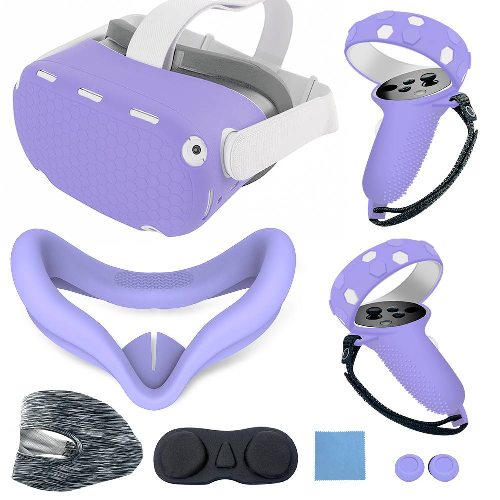 Аксессуары Vr силиконовая маска, чехол для корпуса, Защитная крышка для объектива с сенсорным захватом для Meta/Oculus Quest 2
