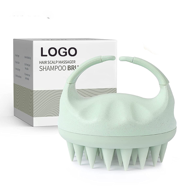 Salon-Grade Scalp Massager Custom Shampoo Hair Brush With Soft Silicone Bristles Massage Brush Shower Hair Brush Hair Wash Tools