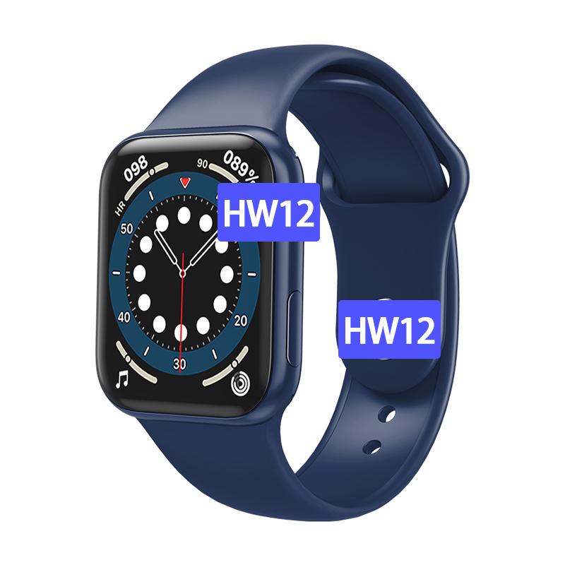 Reloj smartwatch HW12 1,57 дюймов полный сенсорный маршрутизации кнопка длительное время работы от аккумулятора bt-звонка пользовательские циферблат IWO серии 6 Смарт-часы hw12