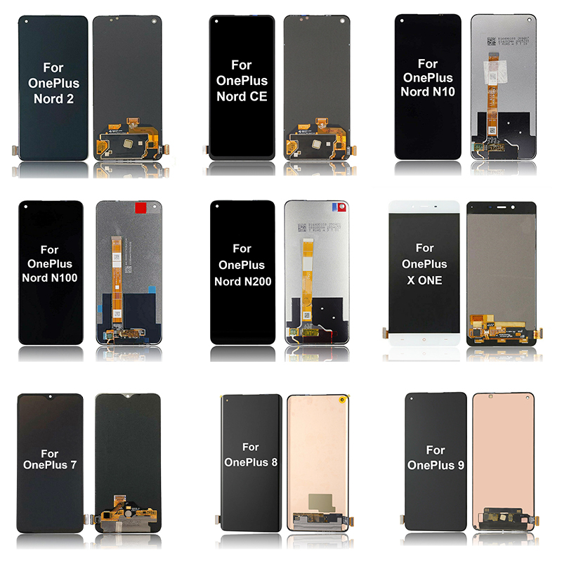 ЖК-экран для мобильного телефона Oneplus X One Nord N200 N100 N10 2 Ce Oneplus 9R 9 9Pro 8 8Pro 8T 7, сменный сенсорный экран
