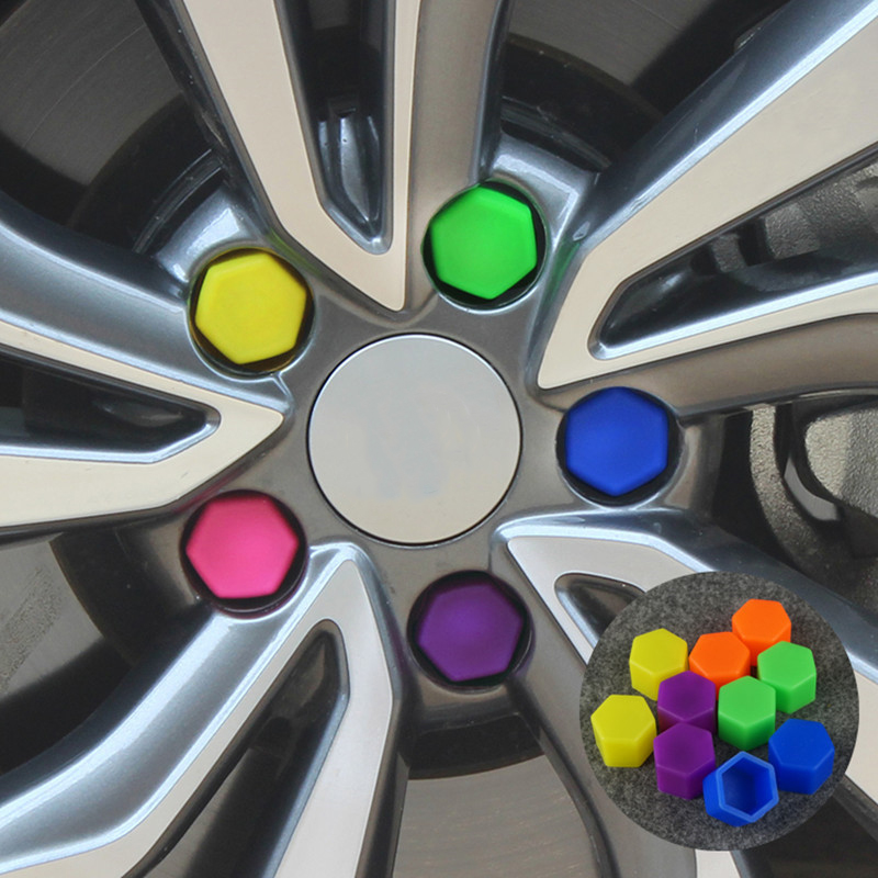 Waterproof wheel nut cover silicone made of 17mm size car screw cover protective cap