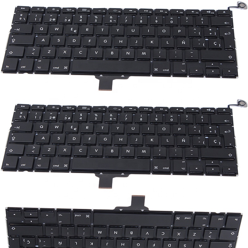 Клавиатура A1278 с испанской раскладкой для Macbook Pro, 13,3 дюйма, 2009-2012
