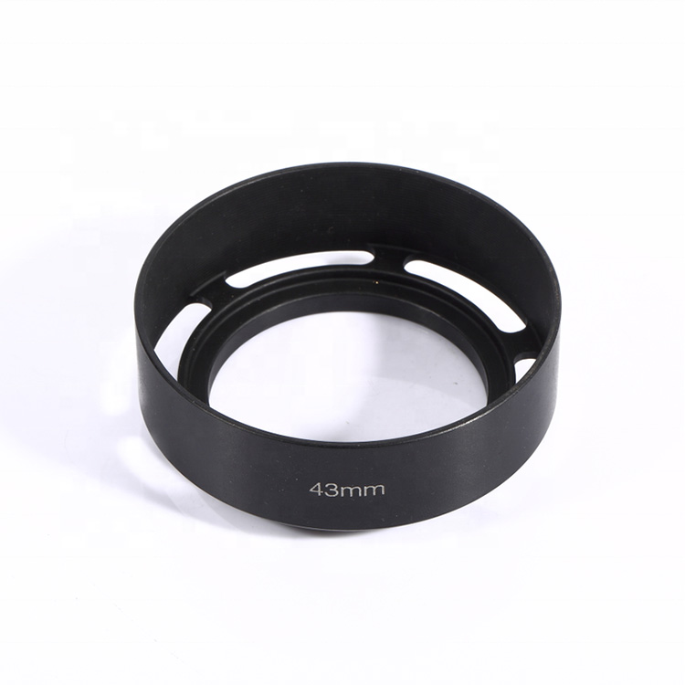 MASSA Amazon Hot Sale Black Plastic 43mm Special Camera Lens Hood