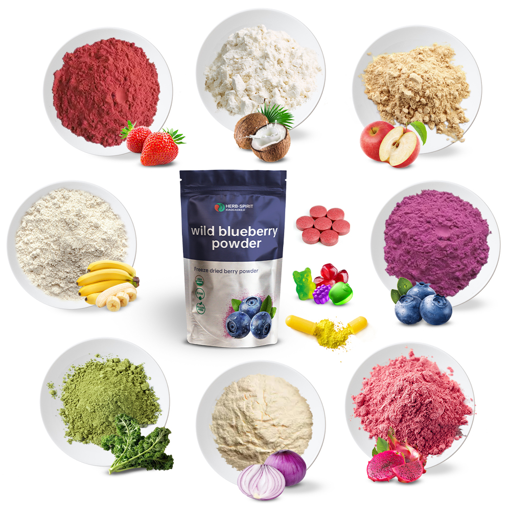 Herbspirit natural organic spray dried freeze dried fruits and vegetable juice powder