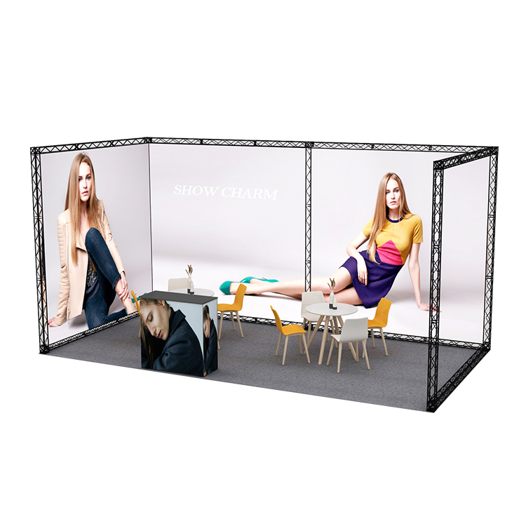 Factory supply Dj Display Aluminium Scaffold Stage Led Screen Backdrop Truss Set trade show equipment booth
