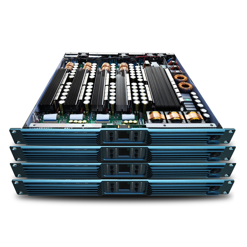 PFC 1U большой мощности 4 канальный x 1600 Вт Цифровой усилитель класса D Модуль усилители мощности