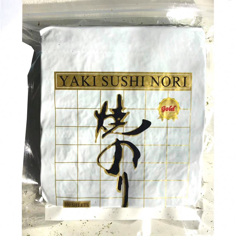 Korean roasted seaweed sushi nori 100 sheets popular with all ages