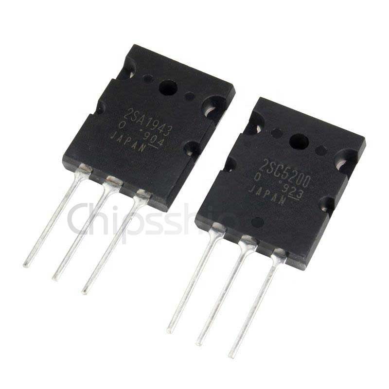 Chipsship Оригинальный Новый аудио усилитель мощности транзистор 15A 230V 150W 25 W МГц to-3pl пакет 2sa1943 2sc5200