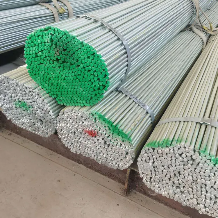 China Supplier hot rolled Q195 Q235 Q345 ST35-ST52 mild steel galvanized round bar