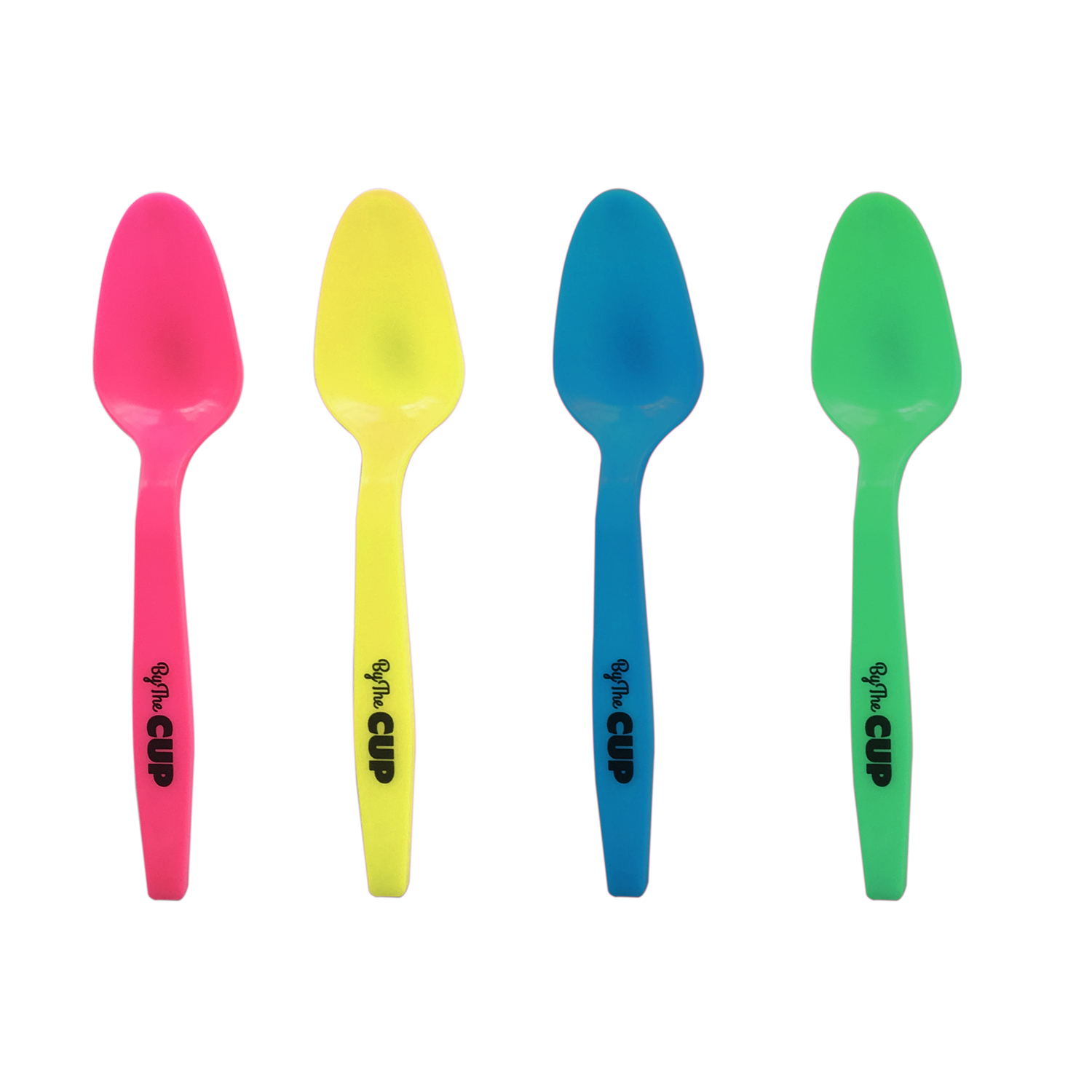 Customize color and logo color changing plastic spoon in ice water